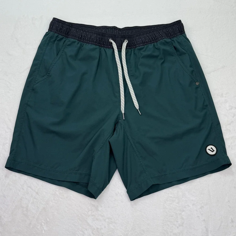 Vuori Kore Athletic Shorts Forest Green Medium